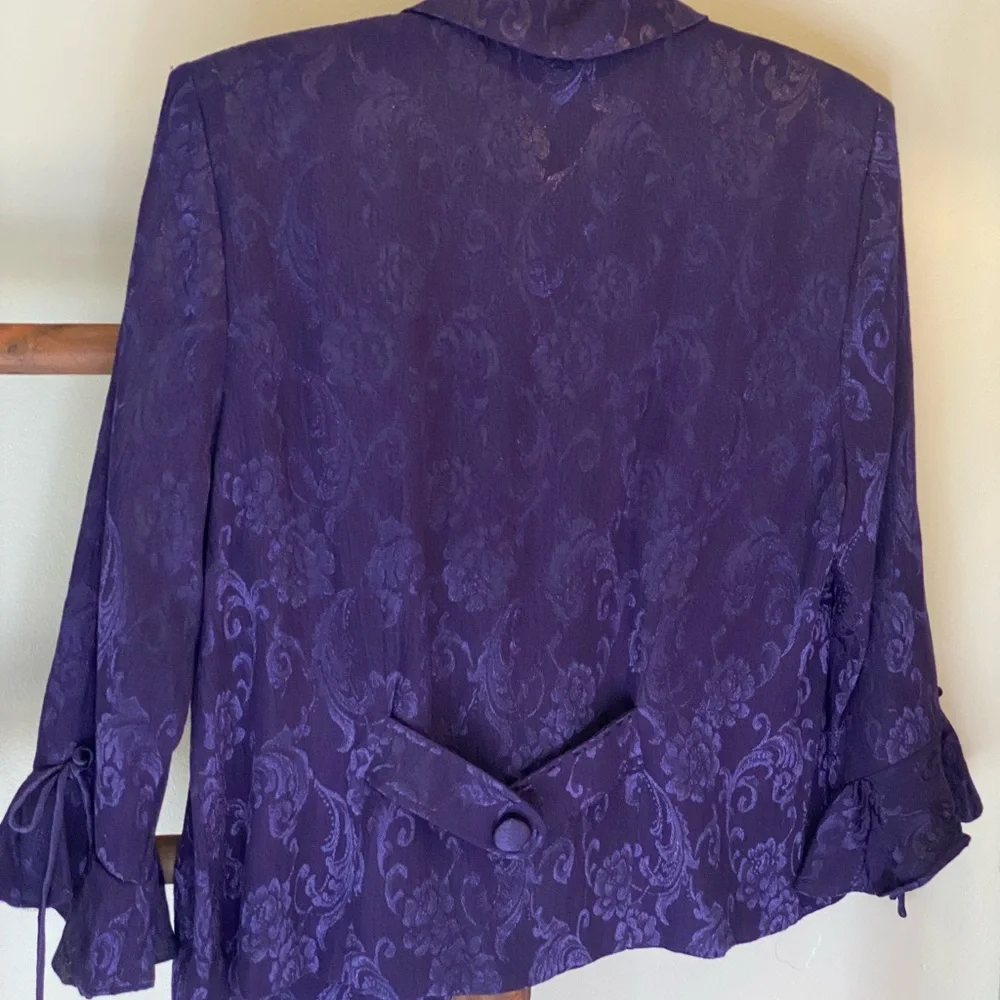 COLDWATER CREEK Women's Purple blazer SIZE 14 NEW
